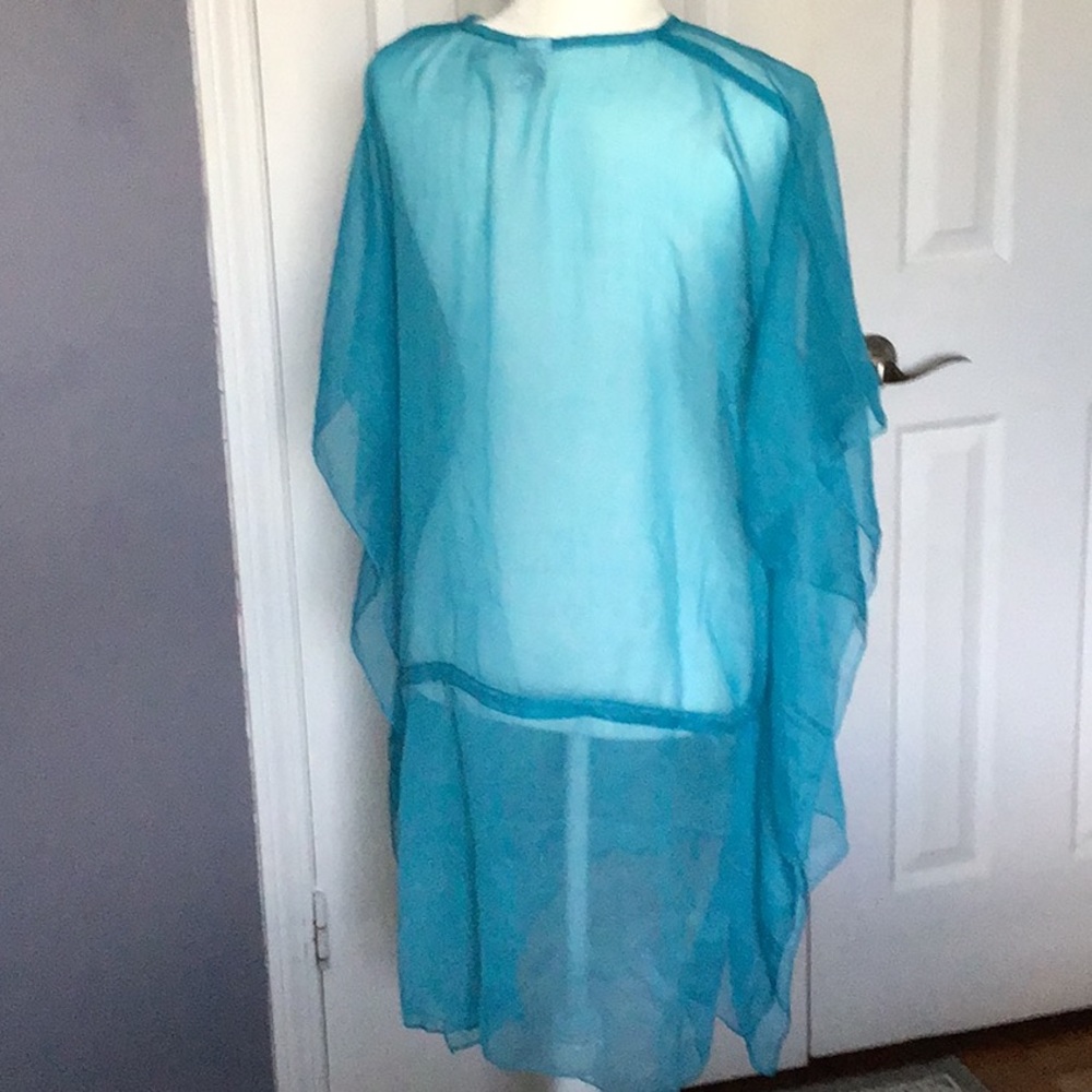 ASHA swimsuit coverups blue with sequins one size - Picture 3 of 6
